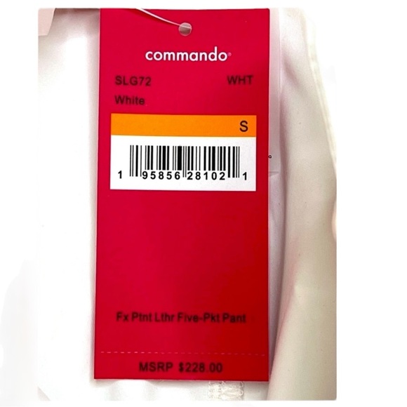 Commando High Shine Faux Patent Leather Women’s , White, Size Small, NWT - Picture 16 of 16